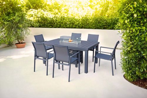 Abbott 7pc Fire Table Set (Patio Furniture) from Big Box Outlet Store