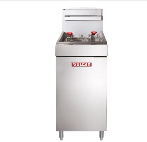 Vulcan 30 in. 50 lb Stainless Steel Commercial Natural Gas Fryer from Big Box Outlet Store