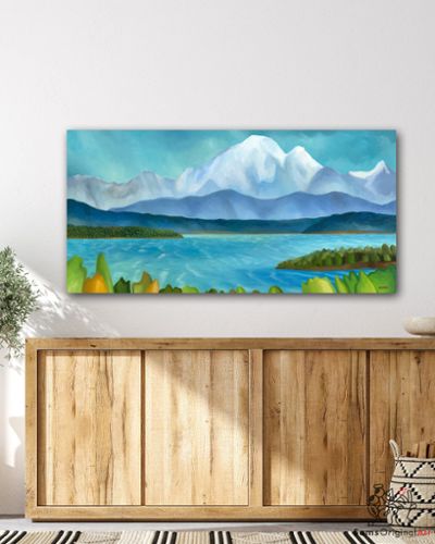 Mount Baker 60x30 on Canvas from Sam's Original Art