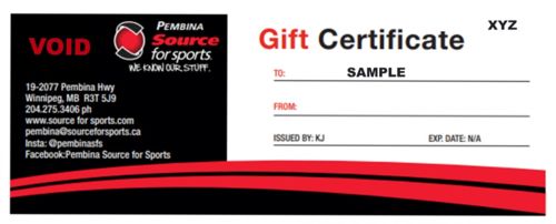 Image for Pembina Source for Sports Gift Certificates