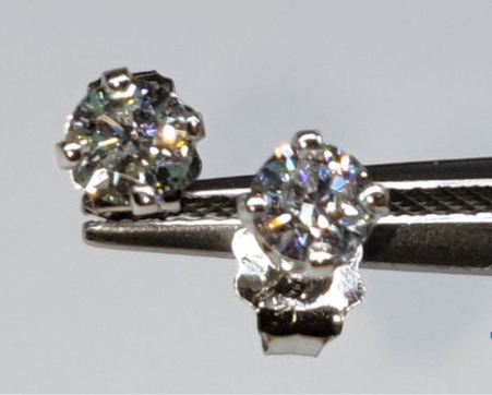 Image for Stunning W.K. Chan Lab Diamond Earrings