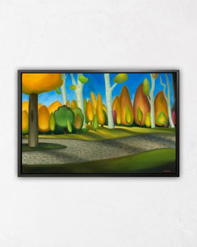 Autumn Walk 45 X 30 Framed from Sam's Original Art