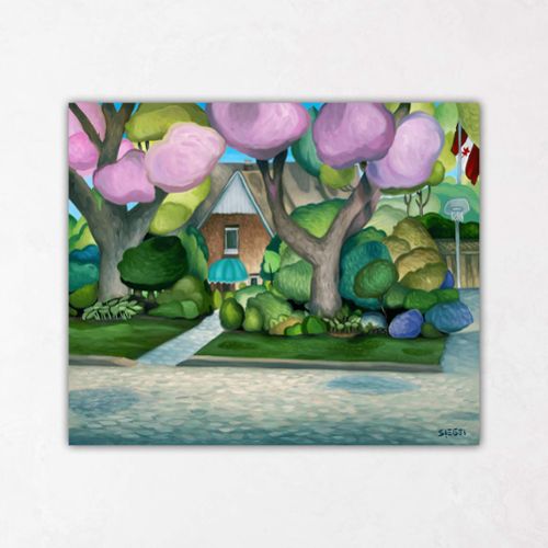 Cozy Home 48 x 40 from Sam's Original Art